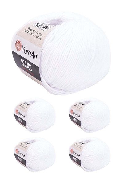 Yarnart Yarn Art Turkish Cotton Denim Threads, 5 Pieces, Color No. 62