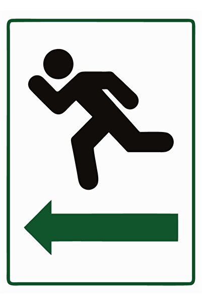 BBO REKLAM Exit Exit Warning Sign Pvc 70X100 cm