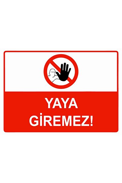 ZiPrinter لافتة تحذيرية من نوع Yaya Giremez isg مصنوعة من مادة PVC مقاس A5 15...