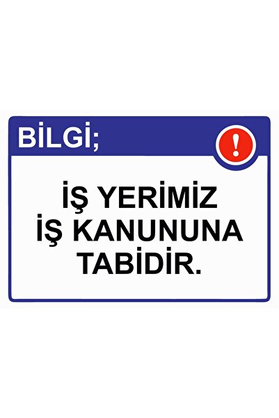 ZiPrinter Information; Our Workplace Is Subject to the Labor Code. Isg Warning Sign Pvc A4 21X30 cm