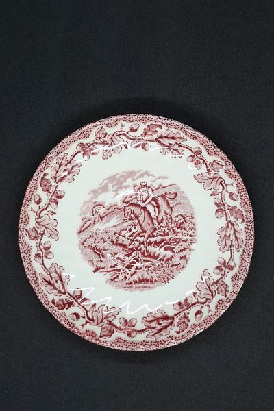 MYOTTS Country Life English Antique Porcelain Tea Cup Saucer 14 cm