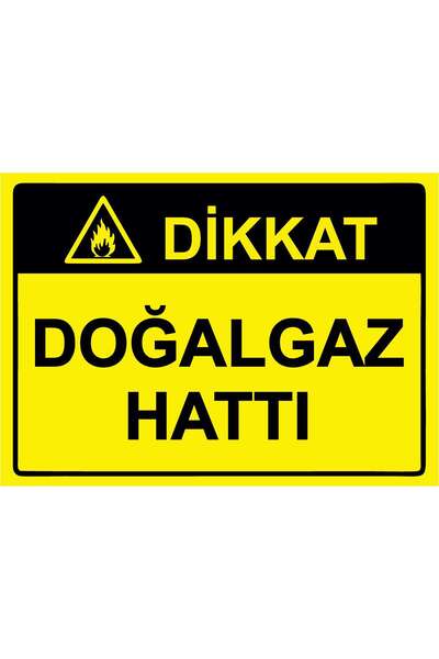 ZiPrinter لافتة تحذير خط الغاز الطبيعي من شركة ديكانت، مصنوعة من البلاستيك PV...