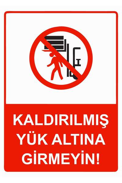 ZiPrinter Don'T Take on Heavy Loads! Isg Warning Sign Pvc A4 21X30 cm