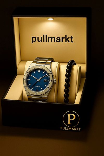 pullmarkt مع تقويم - ساعة يد رجالية