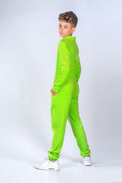 dendy Chlapecký overal plyšový dlouhý Apple green 372/158