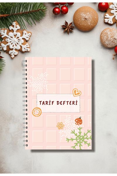 BULUT DİJİTAL Cookbook /100 Leaves /5 Sections /15 cm X 21 cm