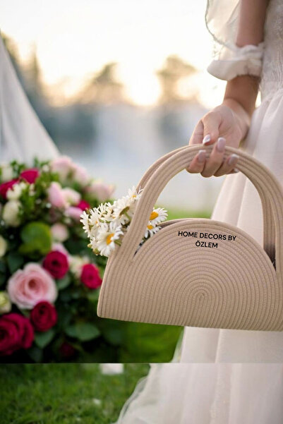home decors by özlem Straw Shoulder Bag Hand Bag Arm Bag Day Bag Handmade