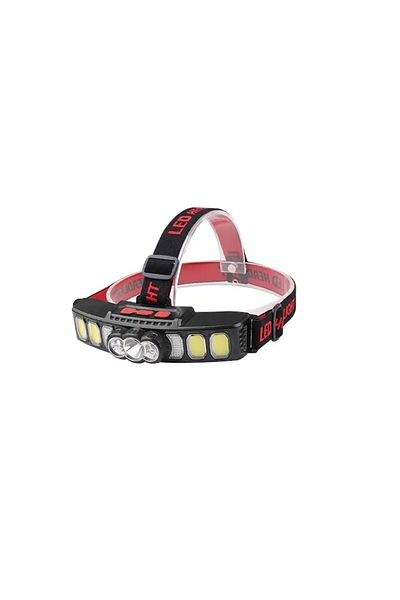 Globalport Retail LED headlamp, 6 modes, USB, IPX4, ABS housing – ideal for outdoor activities