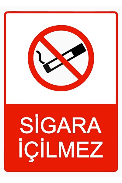 ZiPrinter Sigara İçilmez isg Uyarı Levhası PVC A3 30x42 cm