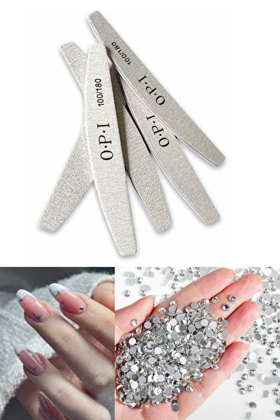 HİROS'H OPİ Professionel Kağıt Törpü 100/180 Törpü 10 Adet - Tırnak Süsleme Taşı