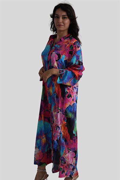 Miss Boheme Pink Bohemian Shirt Dress