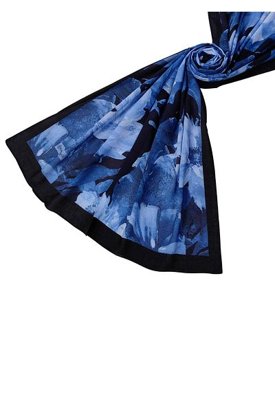 mim eşarp Emproyal Organic Cotton Flower Pattern Shawl 75X190 cm