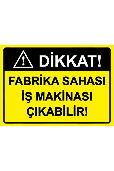 BBO REKLAM Attention! Factory Site Engineering Equipment Can Be Removed! Warning Sign Reflector 35X50 cm