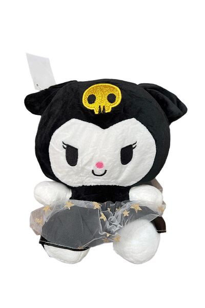 alpmodel Black Kuromi Plush Toy with Skirt 20 cm