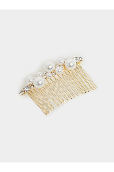 Styli Faux Pearl Embellished Hair Clip