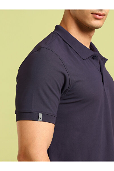 Technosport By Styli Plus Size Solid Slim Fit Polo T-Shirt