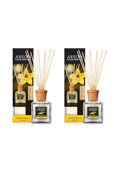 Areon Set of 2 x Room freshener with sticks, Areon Home Perfume, 150ml Vanilla Black