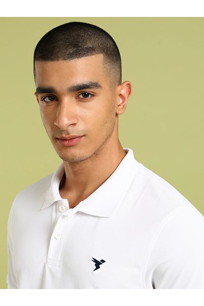 Technosport By Styli تي شيرت بولو سادة بقصّة Slim Fit بمقاس كبير