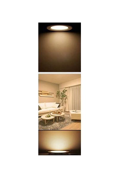 Cata Ct-5148 15W Slim Panel Led Luminaire Recessed Metal Case Warm White 3200K