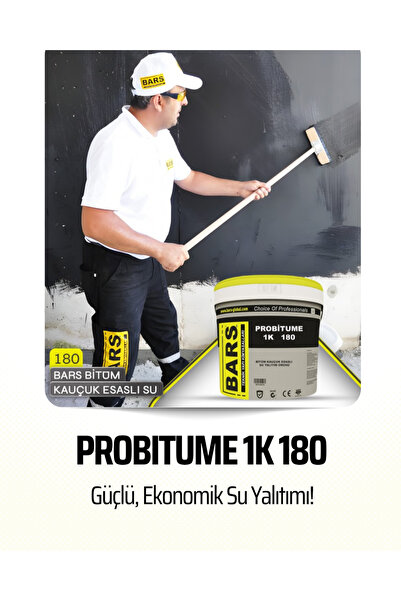 BARS PROBITUME 180, Bitüm Kauçuk Esaslı, Su Bazlı, Elastik Su Yalıtım Malzeme...