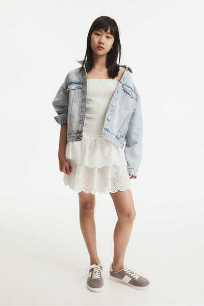 H&M Büzgülü ve Askılı Elbise