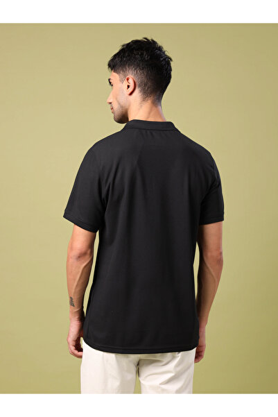 Technosport By Styli Plus Size Solid Slim Fit Polo T-Shirt