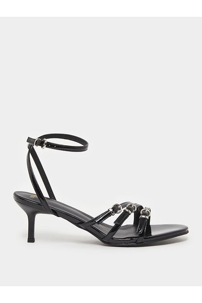 Styli Belted Strap Stiletto Heel Sandals