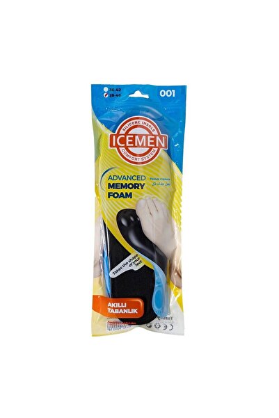 Icemen Advenced Memory Foam Hafızalı Kesilebilir Tabanlık Siyah