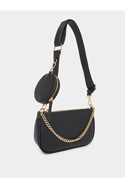 Styli Crossbody Bag with Adjustable Strap and Chain Detail