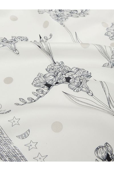 Styli Floral Print Square Neck Scarf