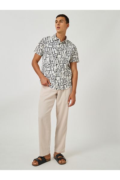 Styli All-Over Print Short Sleeve Regular Fit Shirt