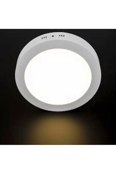 Cata Ct-5233 18W Panel Led Luminaire White Round Surface Mounted Metal Case White Light 6400K