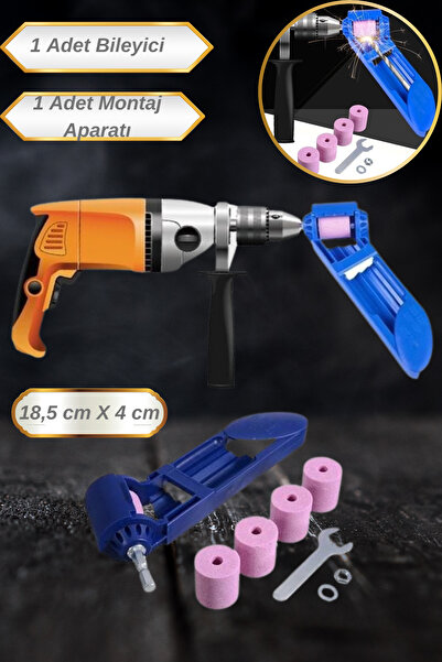 Hane Dostu 2'li Set Taşınabilir Hafif Tasarım Matkap Ucu Bileme Keskinleştirm...