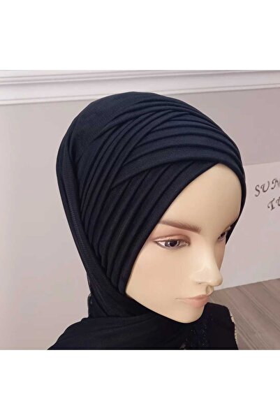 BERKE TUHAFIYE AKSESUAR Siyah Alına Yapışık Şal Modeli Hazır Duvak Hazır Şal ...