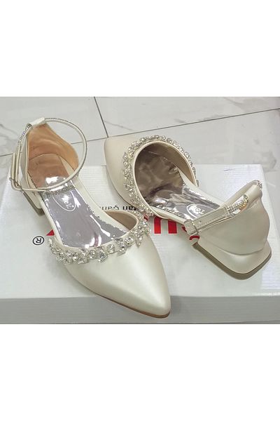 uğurtek Stone Buckle Ballerina Evening Dress Women's Shoes