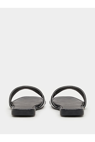 Styli Textured Printed Flat Sandals