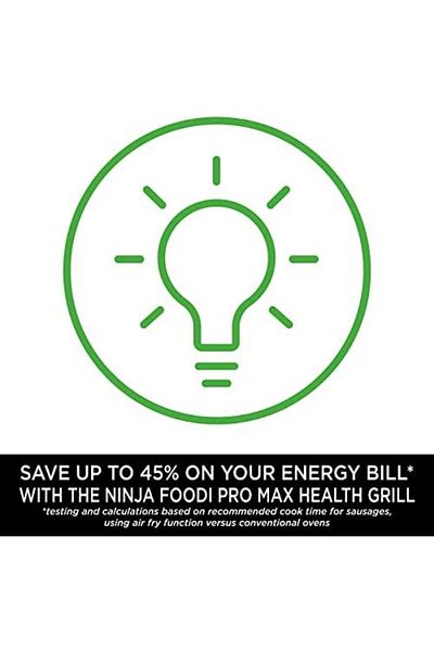 NINJA Foodi MAX PRO Health Grill, Flat Plate & Air Fryer