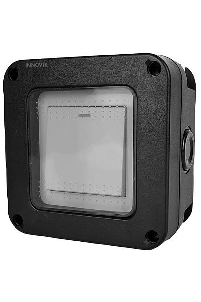 INNOVIX Outdoor Single Switch, European Standard Model, Ip66 Waterproof And Dustproof, Black