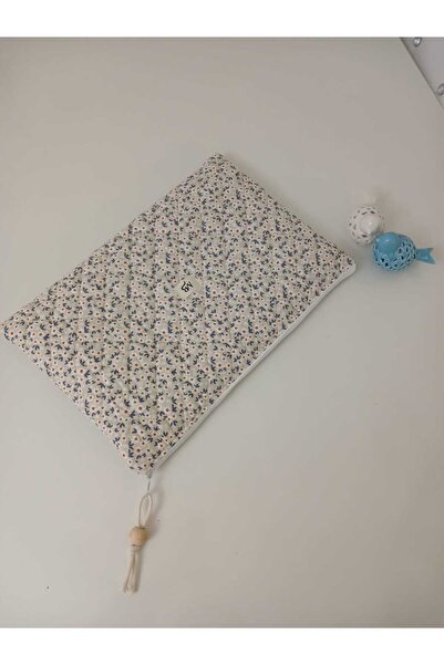 MB Krem papatya desenli laptop-tablet kılıf 10-11-12 inç