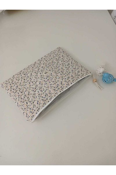 MB Cream Daisy Pattern Laptop-Tablet Case 10-11-12 Inch