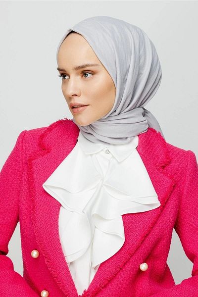MENESSA Cotton Soft Shawl Gray