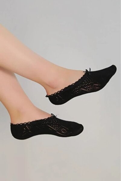 kozaneli 5 Çift Dantel Babet Patik Çorap