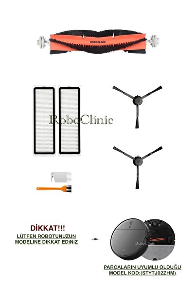 Roboclinic Perie compatibilă cu aspiratorul robot Xiaomi Mi Vacuum Mop 2 Pro Plus, set de filtre hepa-7 bucăți
