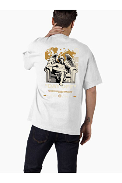 COMVİCHO تي شيرت كبير الحجم مطبوع بتصميم streetwear143 للجنسين