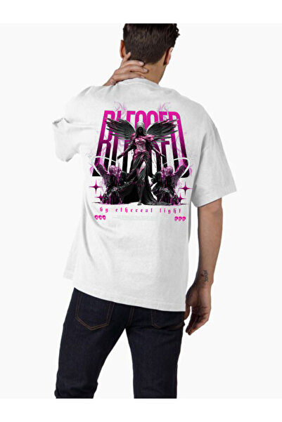 COMVİCHO تي شيرت كبير الحجم مطبوع بتصميم streetwear29 للجنسين