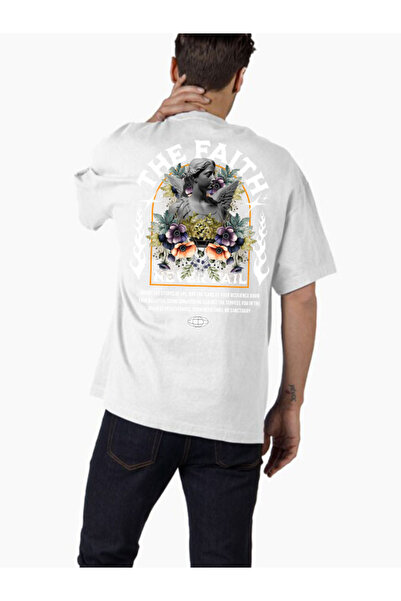 COMVİCHO تي شيرت كبير الحجم مطبوع بتصميم streetwear19 للجنسين