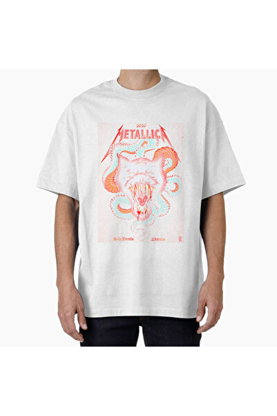 COMVİCHO تي شيرت مطبوع بتصميم ميتال 2020 للجنسين