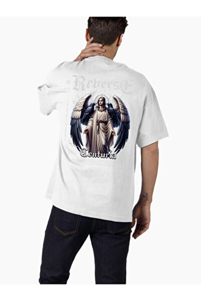 COMVİCHO تي شيرت كبير الحجم مطبوع بتصميم streetwear1 للجنسين