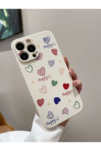 Generic Shockproof and scratch-resistant iPhone 14 Pro case and cover, distinctive and cute back cover with heart prints