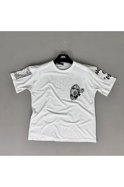 eg38 Tmb Mask Oversize T-Shirt White